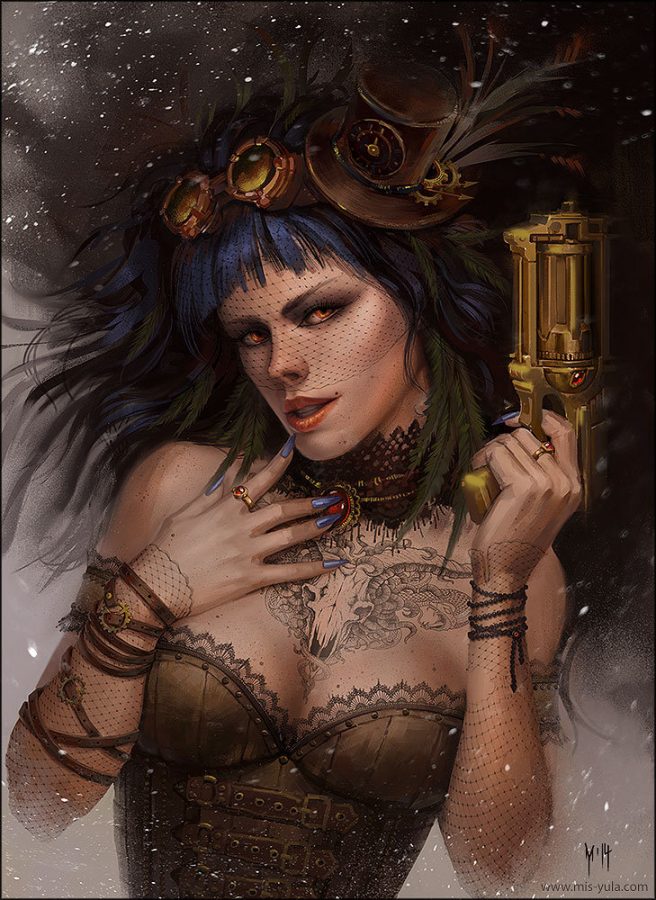 Steampunk Winter Girl by Yulia Misyul