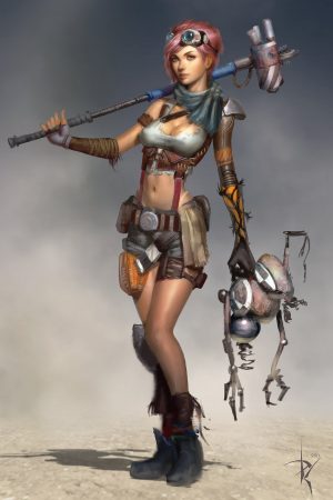 Sci-Fi / Steampunk | Ayla Character 1 by Zeronis