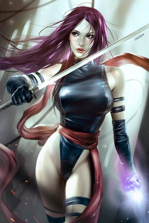 Illustration | Psylocke By Alex Malveda