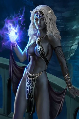Drow Sorceress by Goatlord51