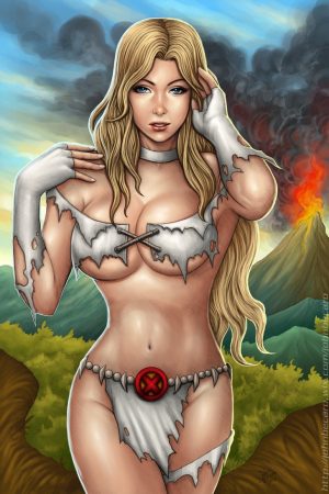 Emma Frost / Savage Land by john becaro