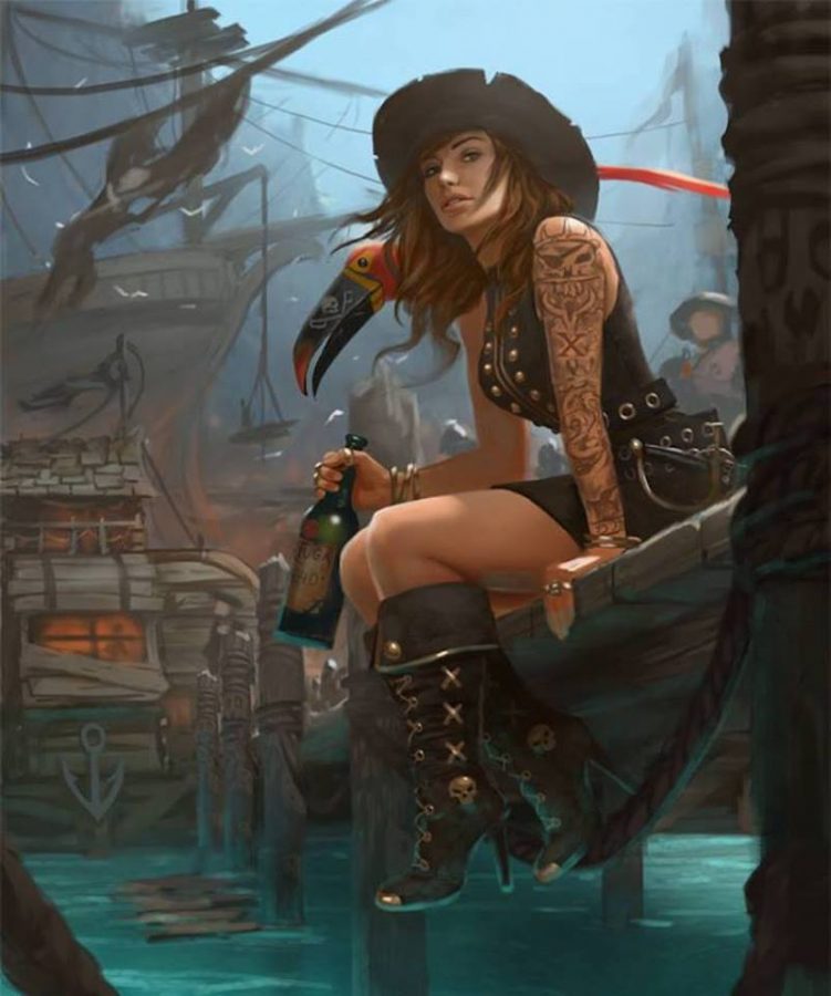 Pirate Haven Tortuga by Bob Kehl