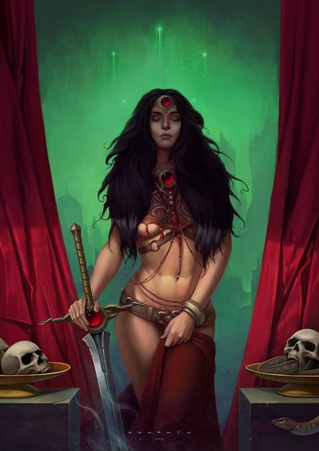 Priestess of the God of Serpent by Ilya Ozornin