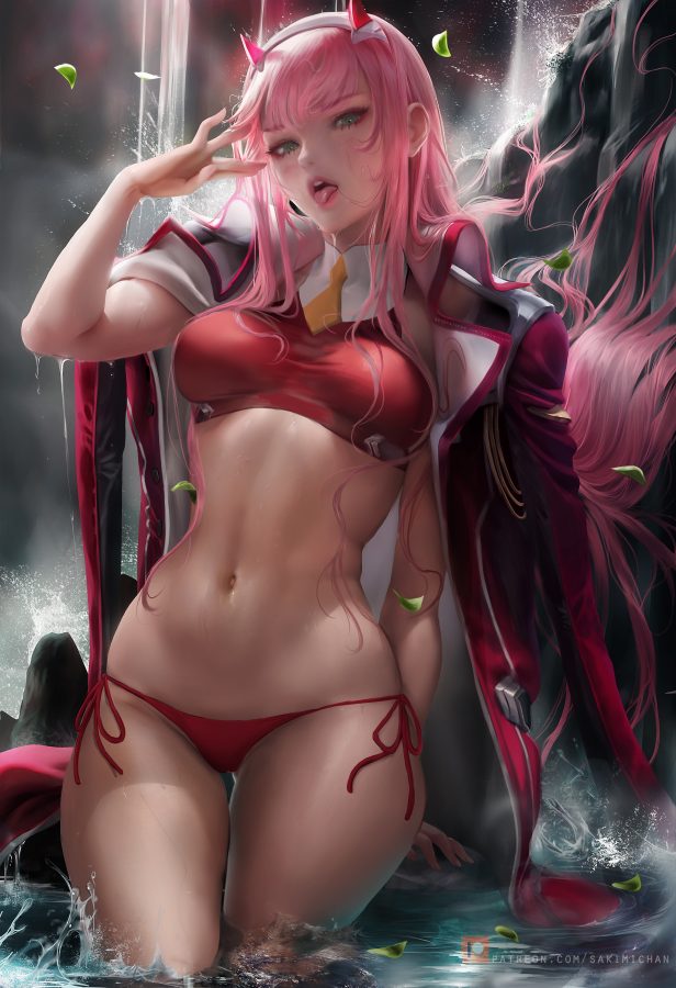 Zero Two (Darling in the Franxx) by Sakimi Chan