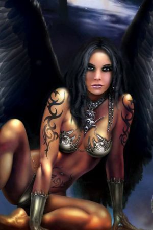 Illustration | Dark Angel Detail by  SSNake
