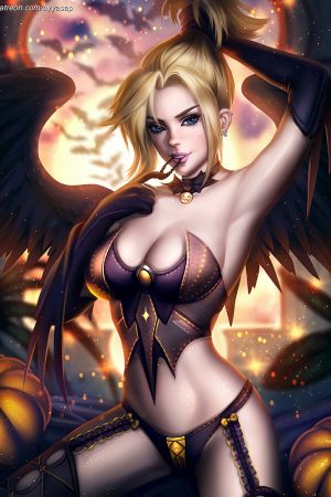 Halloween party Mercy by AyyaSAP