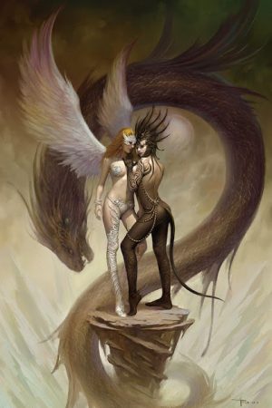 Illustration | Devil & Angel By Xue Duan