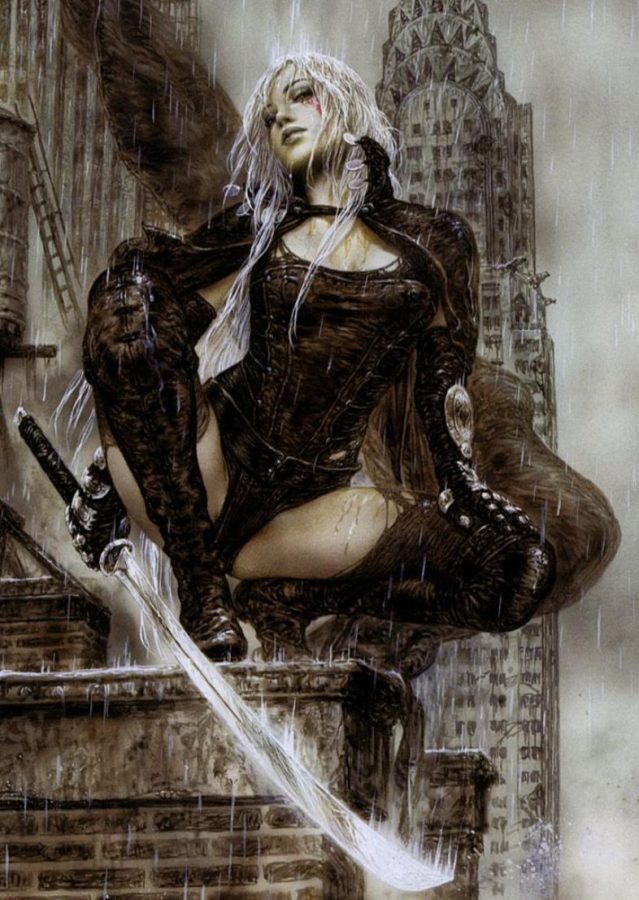 Tears Over New York by Luis Royo