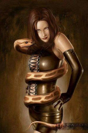 Illustration | Mistress of the Snake II by Christian Go...