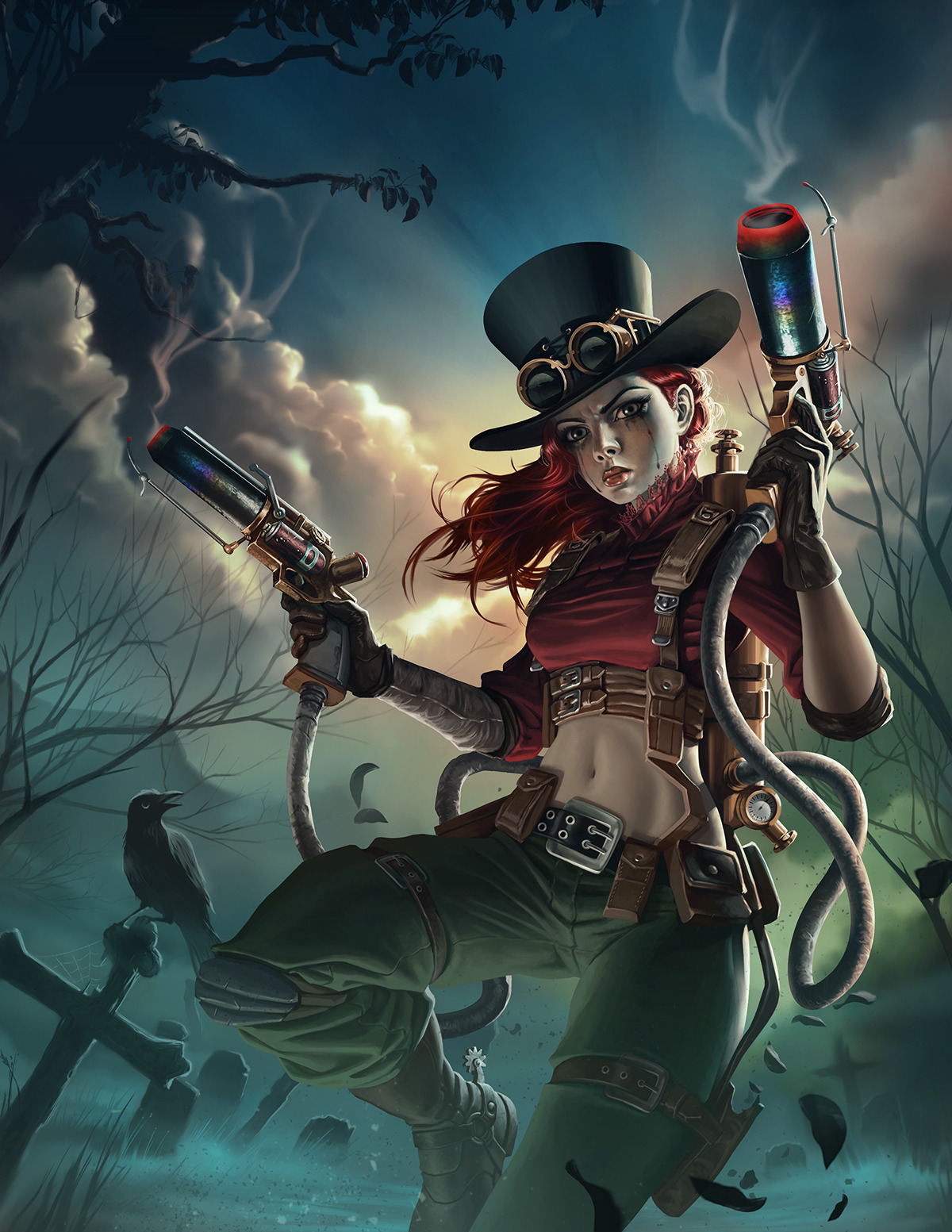 Steampunk Warrior by Sanjay Charlton | Fantasy Art Village