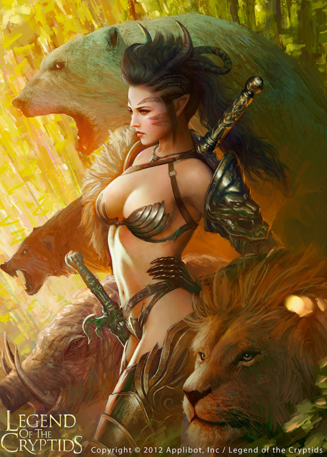 Mielikki Goddess of The Hunt by Mario Wibisono