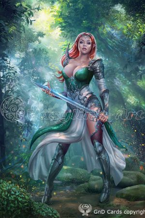 Illustration | Elf-warrior by Vasylina