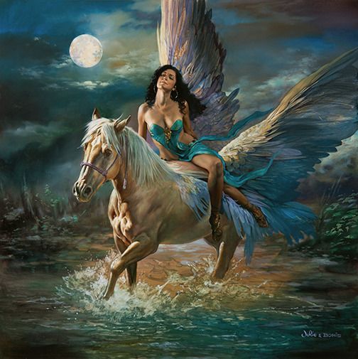 Artwork by Julie Bell and Boris Vallejo