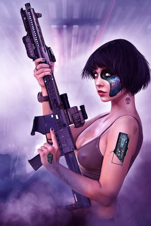 Fantasy Sexy Art | Cyber Command by Jose del Nido