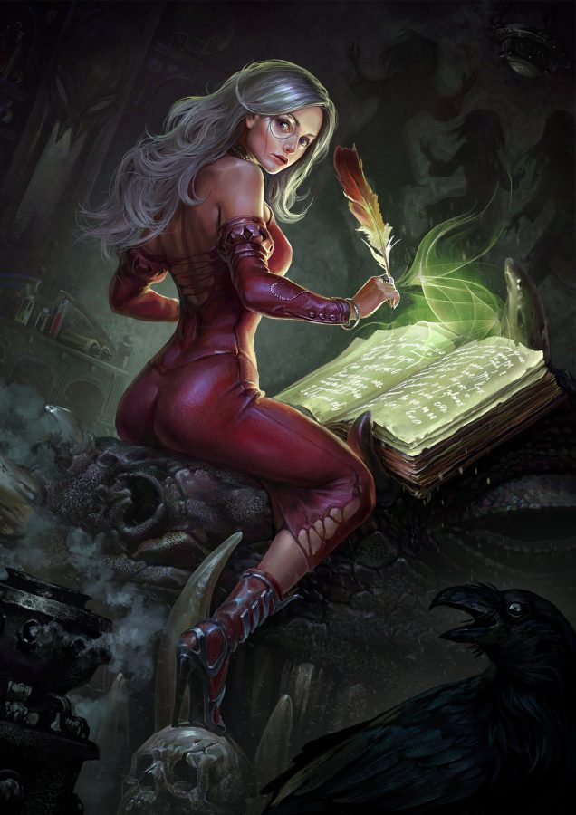 Grimoire writer Eirene by #Igor_Grechanyi