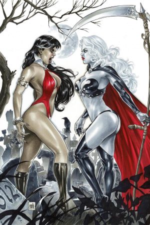 Vampirella and Lady Death by Kromespawn