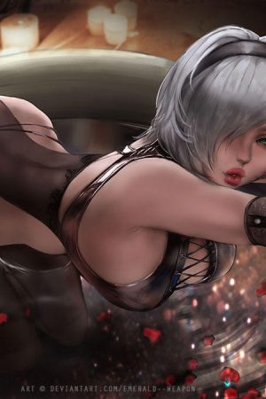 Anime / Manga / Cartoon | 2B (NieR: Automata) by Anna Zemlina.