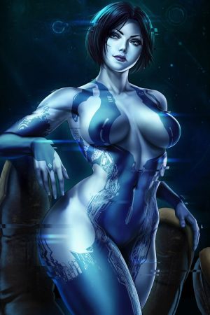 Fantasy Sexy Art | Cortana by Dandonfuga
