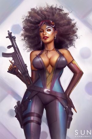 Domino (Deadpool 2) by Sun Khamunaki.